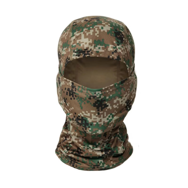 Camouflage Balaclava Hat Cycling Full Face Mask Outdoor Sports Hunting Hiking Ski Mask Motorcycle Helmet Inner Cap