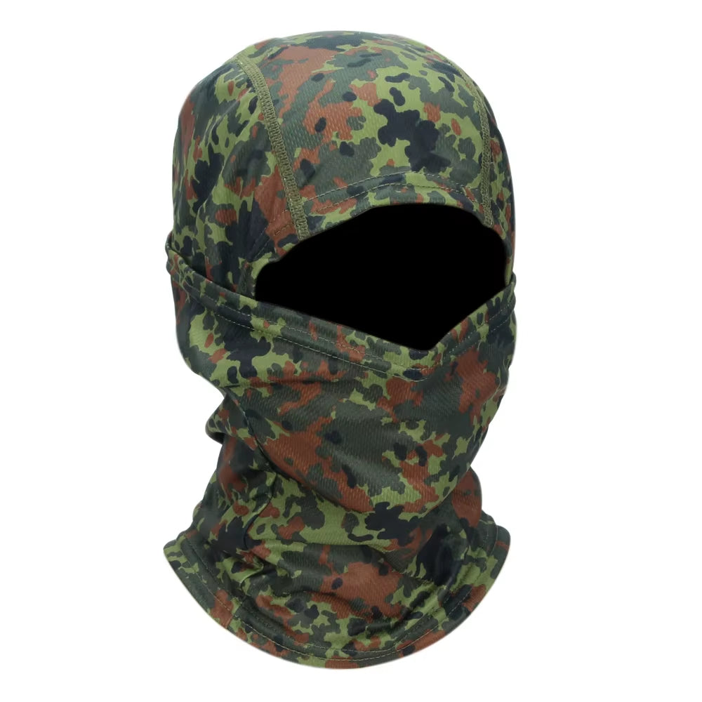 Camouflage Balaclava Hat Cycling Full Face Mask Outdoor Sports Hunting Hiking Ski Mask Motorcycle Helmet Inner Cap