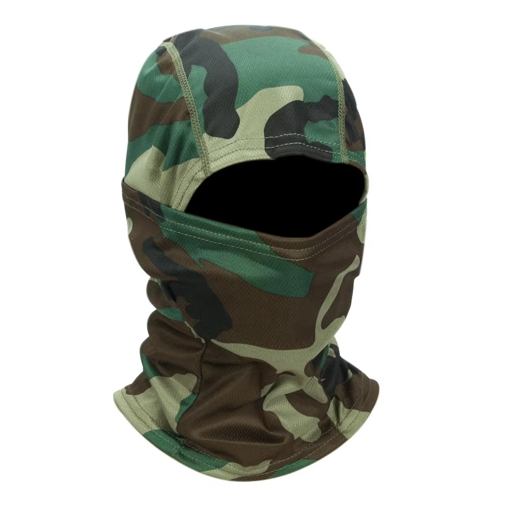 Camouflage Balaclava Hat Cycling Full Face Mask Outdoor Sports Hunting Hiking Ski Mask Motorcycle Helmet Inner Cap